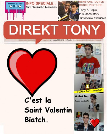 La Couverture du Direkt Tony (Pour la vidéo Saint Valentin) 