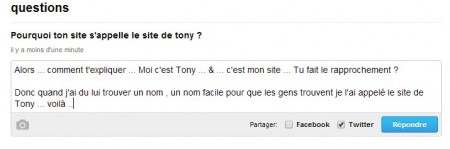 Ce genre de questions ... 